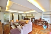Lake view three bedrooms apartment for rent in Quang Khanh st, Tay Ho